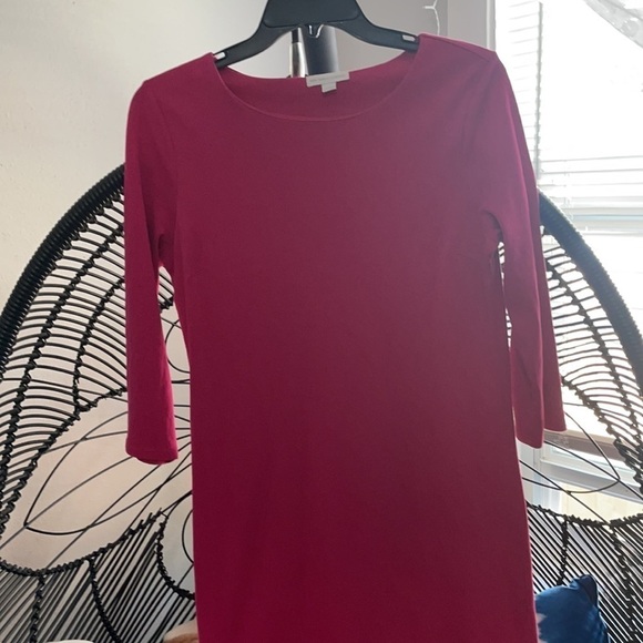 New York & Company Fuchsia Cotton size Small g - Picture 2 of 6